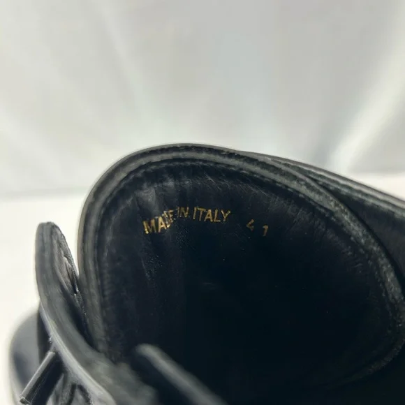 Prada Spazzaloto Leather Combat Boots - Picture 7 of 13